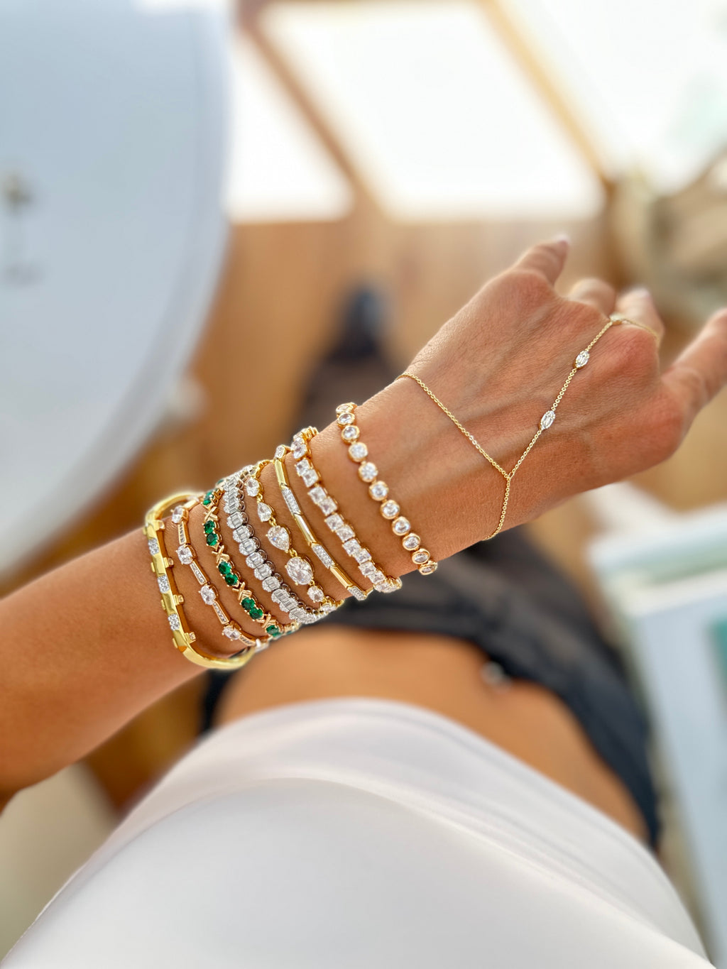 Yeşil taşlı bileklik ✨