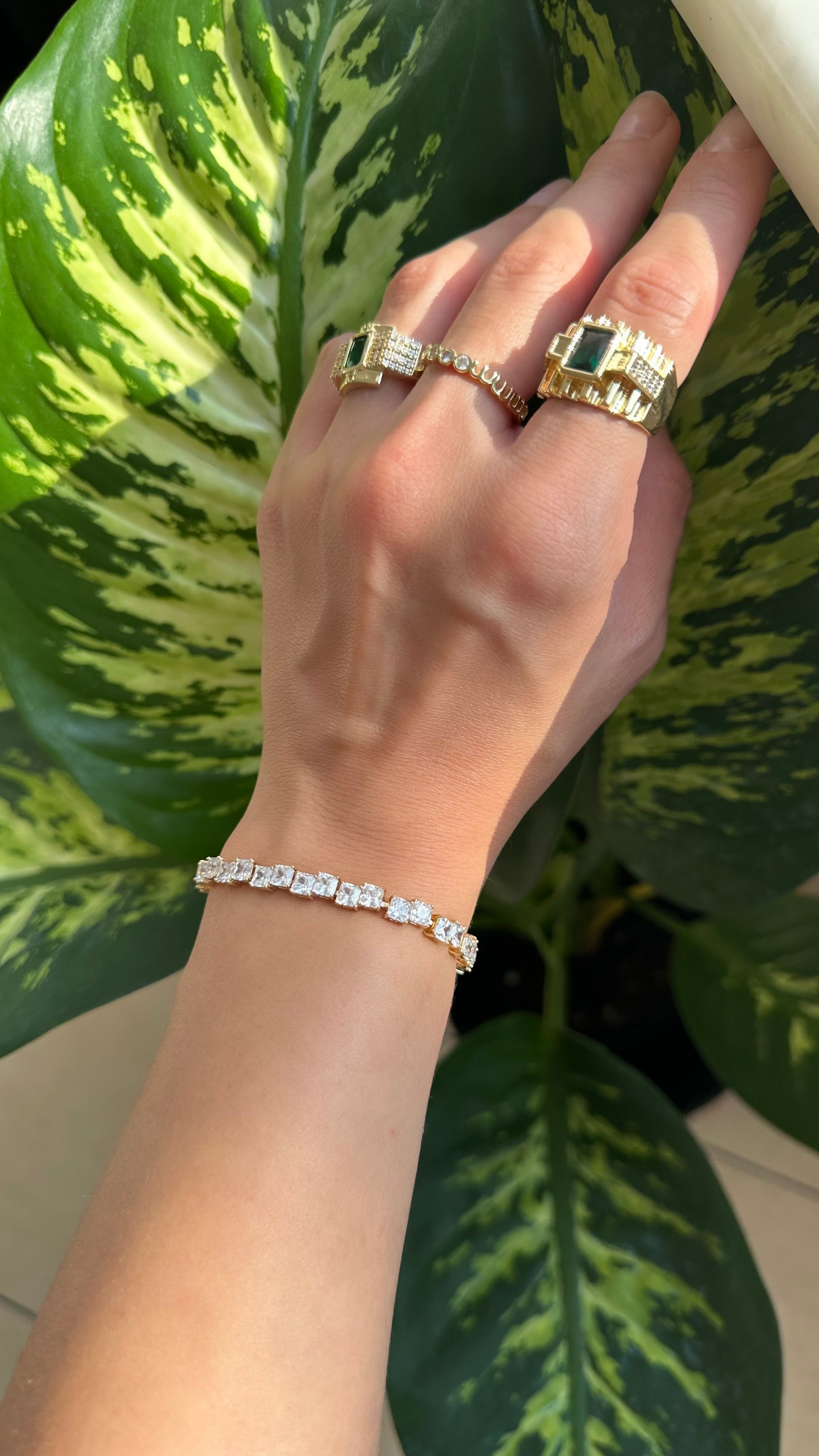 Kırık taş görünümlü bileklik ✨